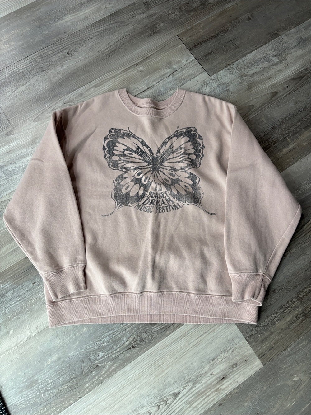 Hollister Blush Pink Logo Crewneck Sweatshirt